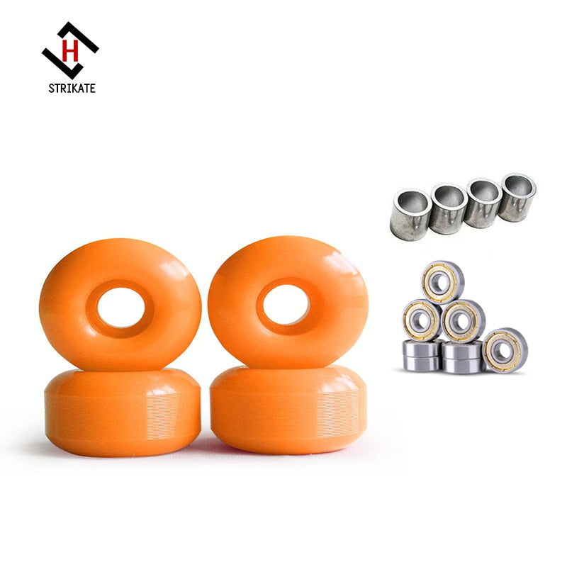 colorful double rocker skateboard wheels