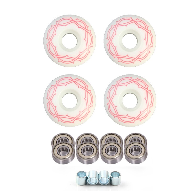 colorful double rocker skateboard wheels