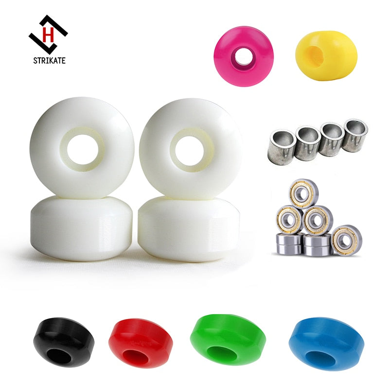 colorful double rocker skateboard wheels